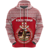 Kolisi Tonga Zip Hoodie Mate Maa Tonga Simple Version Lion Ashburton - Polynesian Pride
