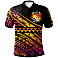 Tonga Custom Polo Shirt Special Polynesian Ornaments Unisex Black - Polynesian Pride