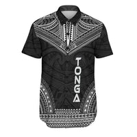 Tonga Polynesian Chief Shirt - Black Version Men Black - Polynesian Pride