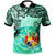 Tonga Polo Shirt Vintage Floral Pattern Green Color Unisex Green - Polynesian Pride