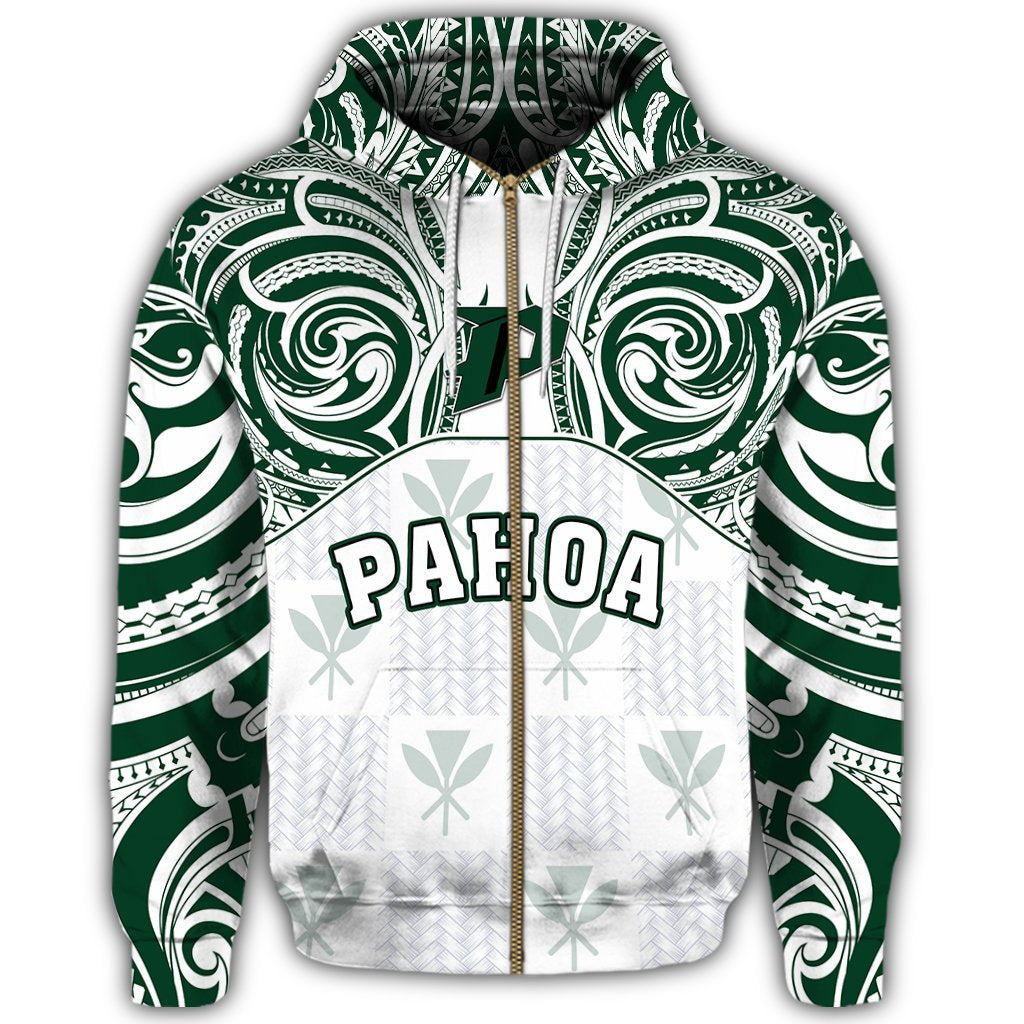 hawaiiZipper Hoodie Kanaka Pahoa High School Zipper Hoodie Demodern Style - Polynesian Pride