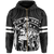 Polynesian King Kanaka Map Seal of Hawaii Zip Hoodie White - Polynesian Pride