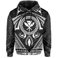 Polynesian Kakau Kanaka Turtle Map Hawaii Hoodie Circle Style - Polynesian Pride