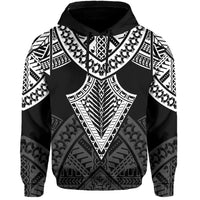 Hawaii Polynesian Hoodie Limited Tab Style White - Polynesian Pride