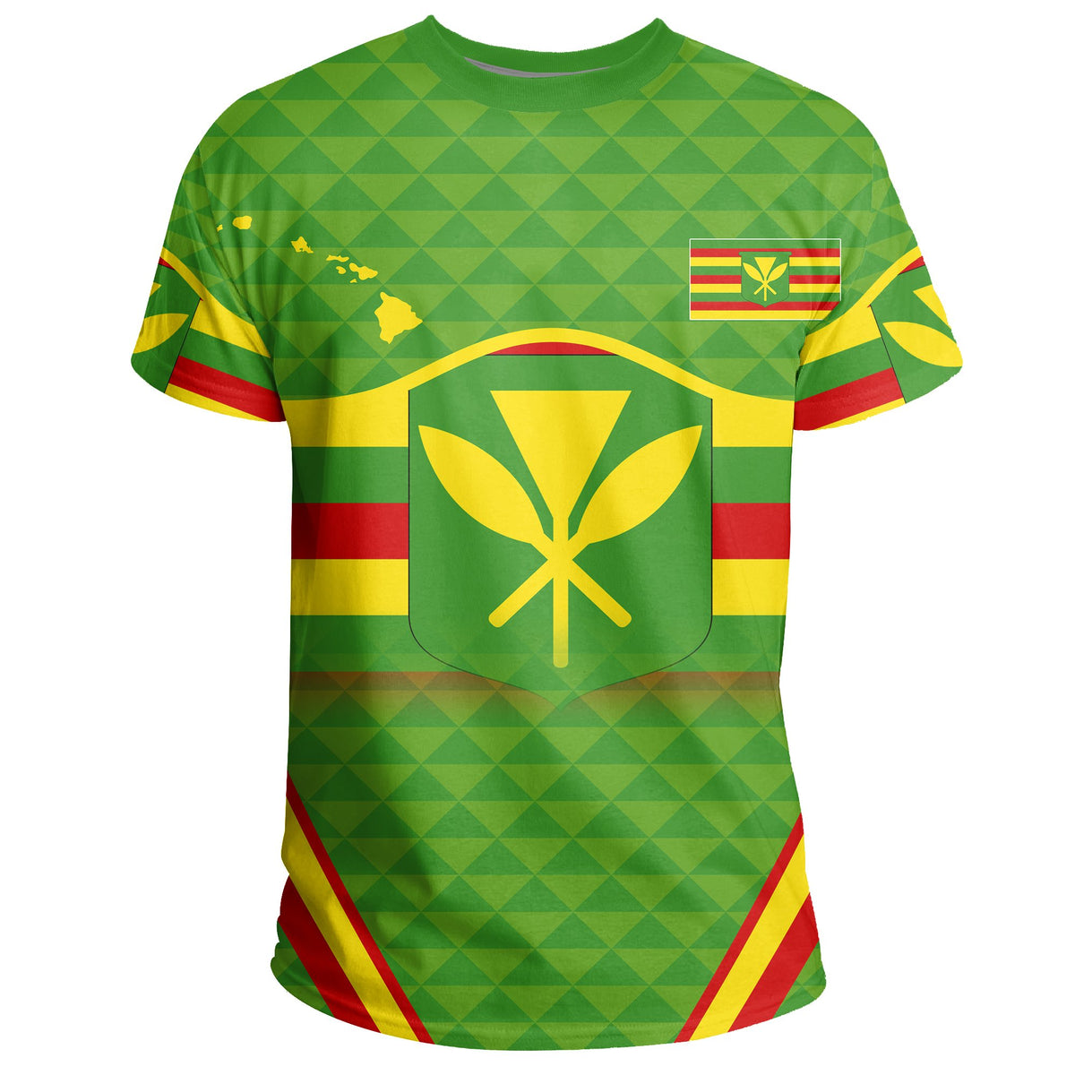 Hawaii Coat of Arms Kakau Kanaka T Shirt Line Sport - Polynesian Pride