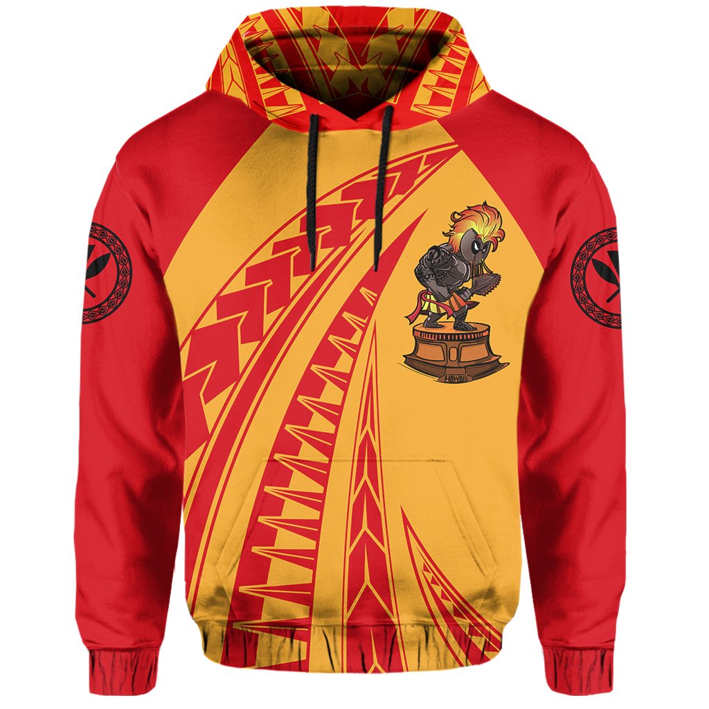 Polynesian Kakau Kanaka Warrior Hawaii Hoodie - Polynesian Pride