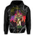 Polynesian Warrior Hula Girl Kanaka Hawaii Zip Hoodie - Polynesian Pride