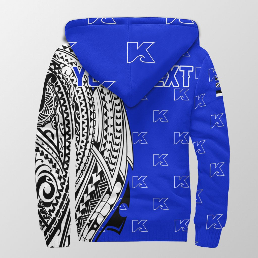 (Personalised) Hawaii - Kailua High Tribal Kakau Sherpa Hoodie AH - Polynesian Pride