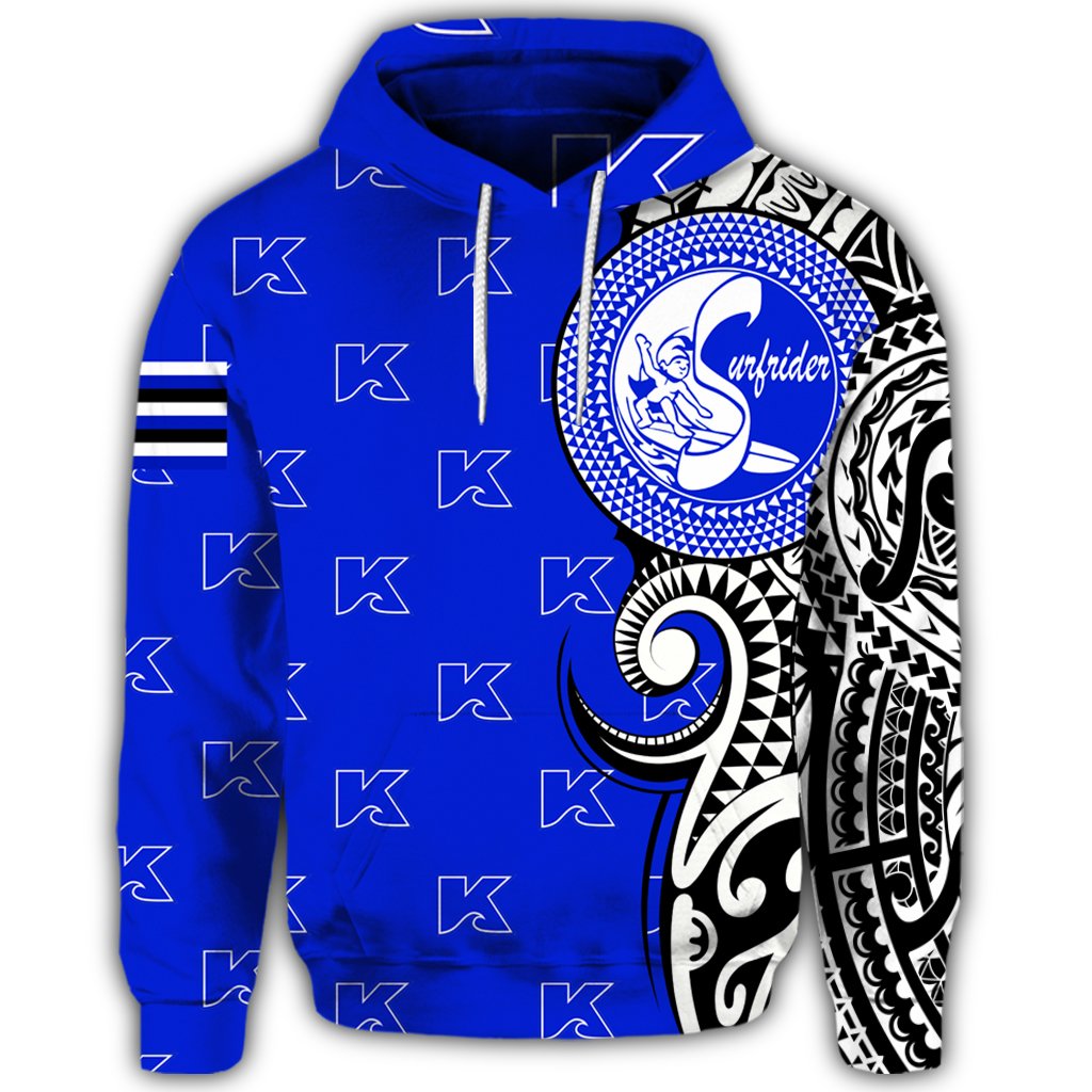 Custom Hawaii Hoodie Kailua High Tribal Kakau Pullover Hoodie - Polynesian Pride