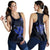Kanaka Map Polynesian Racerback Tank - Blue Heart - AH Black - Polynesian Pride