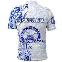 Tonga Tupou College Polo Shirt Simple Vibes White LT8 - Polynesian Pride