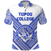 Kolisi Ko Tupou College Tonga Polo Shirt Creative Style White - Polynesian Pride