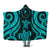 Chuuk Hooded Blanket - Turquoise Tentacle Turtle Hooded Blanket Turquoise - Polynesian Pride