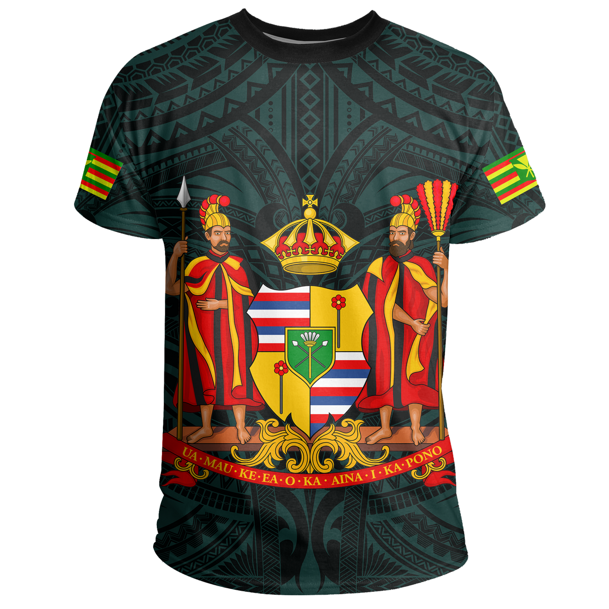 Hawaii Kanaka Maori Polynesian T Shirt Turquoise - Polynesian Pride