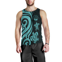 Marshall Islands Men's Tank Top - Turquoise Tentacle Turtle Crest - Polynesian Pride