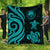 Federated States of Micronesia Premium Quilt - Turquoise Tentacle Turtle Turquoise - Polynesian Pride