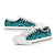 Tonga Low Top Canvas Shoes - Turquoise Tentacle Turtle - Polynesian Pride