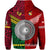 Custom Vanuatu Tonga Zip Hoodie Polynesian Together Bright Red LT8 - Polynesian Pride