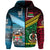 Vanuatu Fiji Zip Hoodie Together Blue LT8 - Polynesian Pride