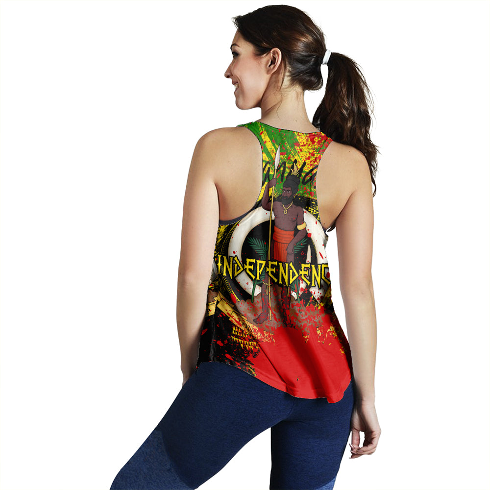 Vanuatu Independence Day Grunge Racerback Tank LT10 - Polynesian Pride