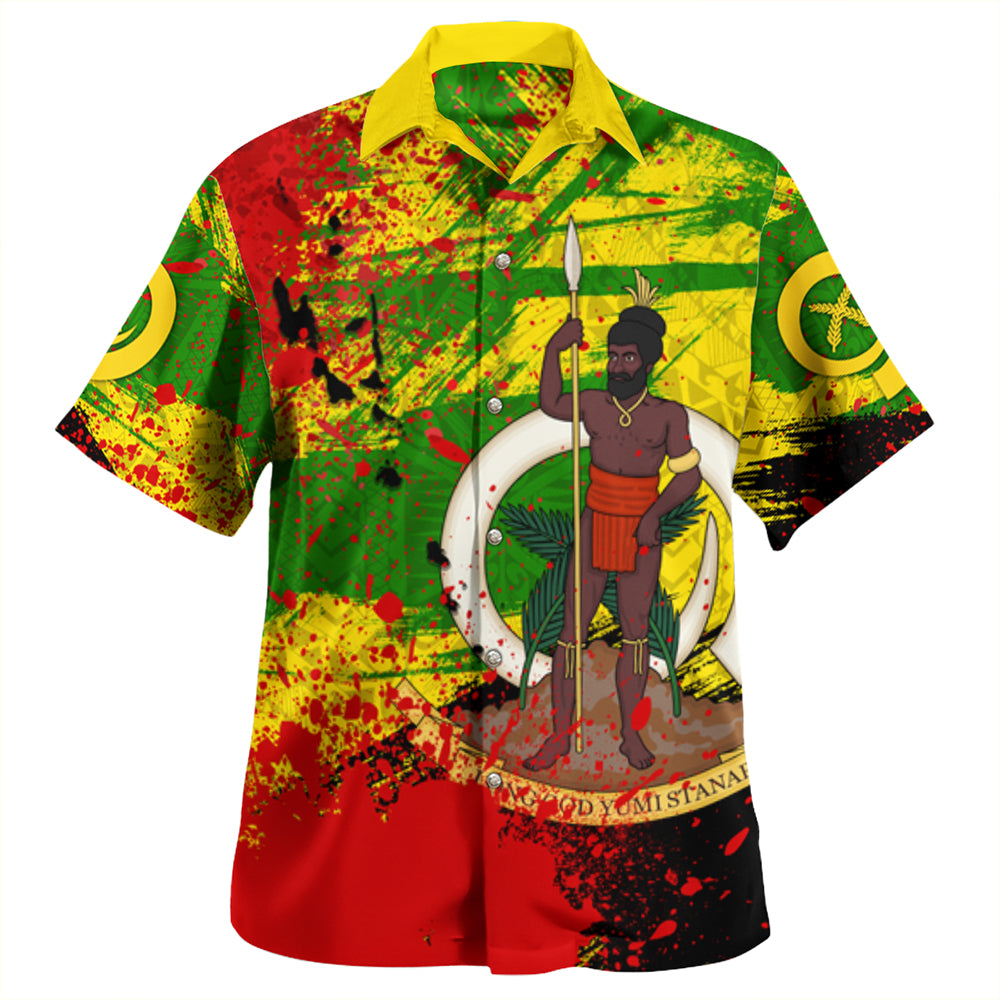 Vanuatu Independence Day Grunge Beach Shirt LT10 - Polynesian Pride