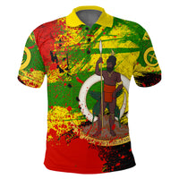 Vanuatu Independence Day Grunge Polo Shirt LT10 - Polynesian Pride