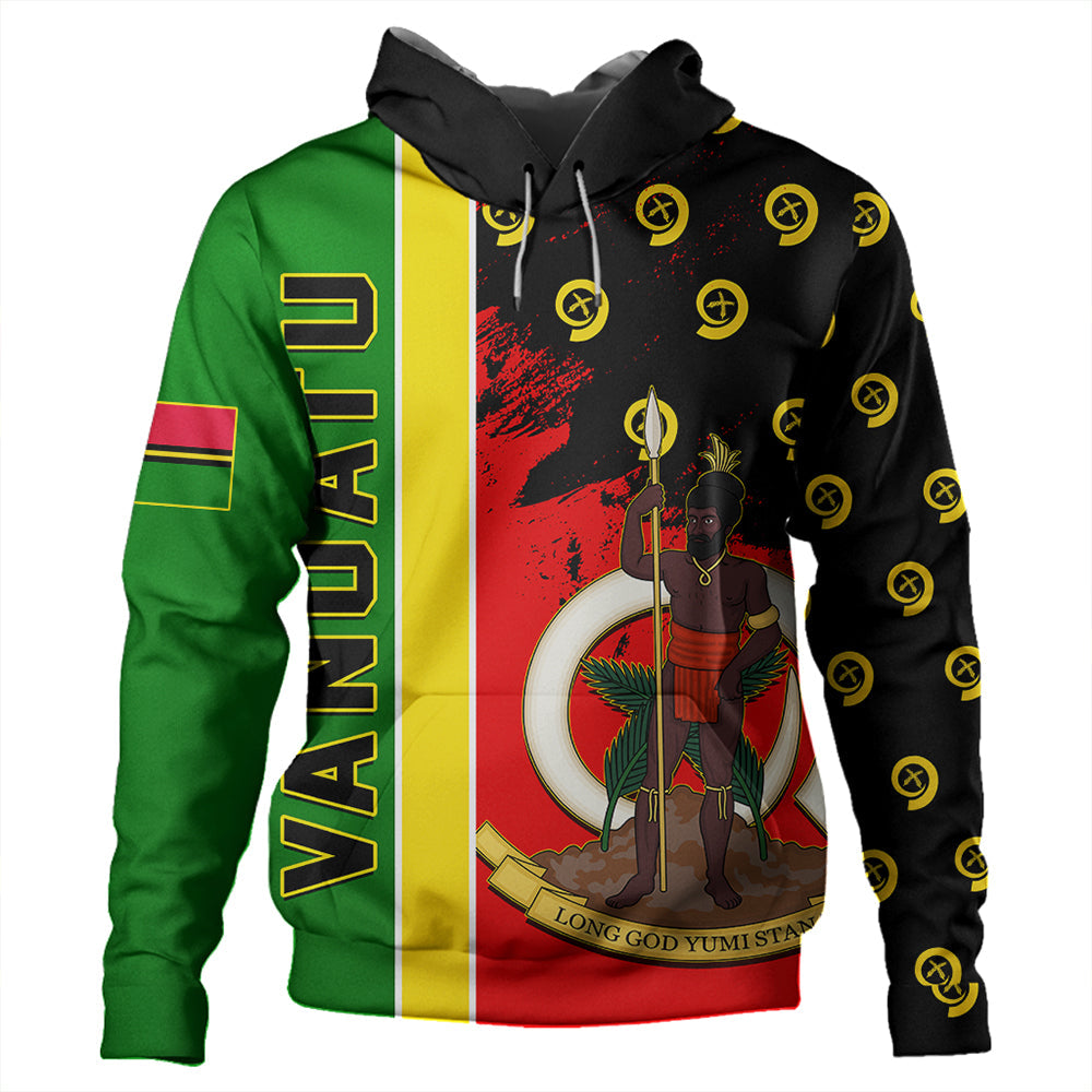 Vanuatu Flag Pattern Style Hoodie LT10 - Polynesian Pride