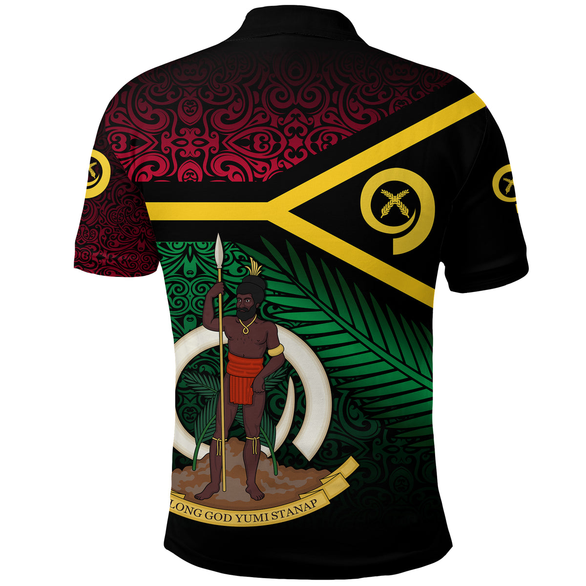 Custom Vanuatu Special Independence Anniversary Polo Shirt Original Flag Style LT8 - Polynesian Pride