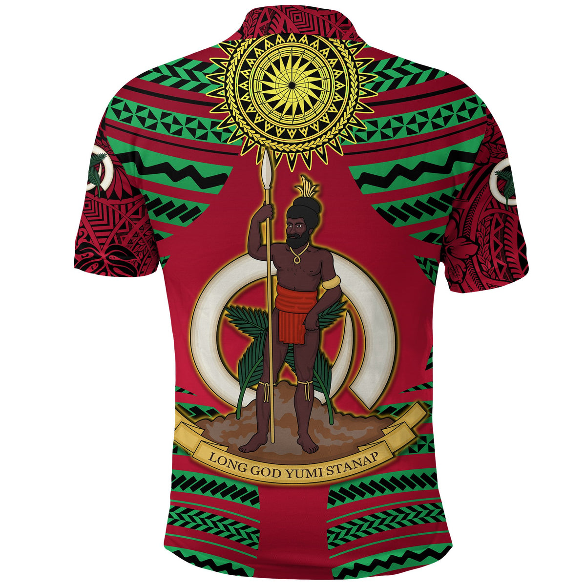 Custom Vanuatu Rugby Polo Shirt Original Style - Polynesian Pride