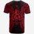 Vanuatu T Shirt Vanuatuan Coat of Arms Map Polynesian Tattoo Red - Polynesian Pride