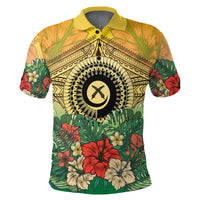 Vanuatu Polynesian Hibiscus Polo Shirt LT10 - Polynesian Pride