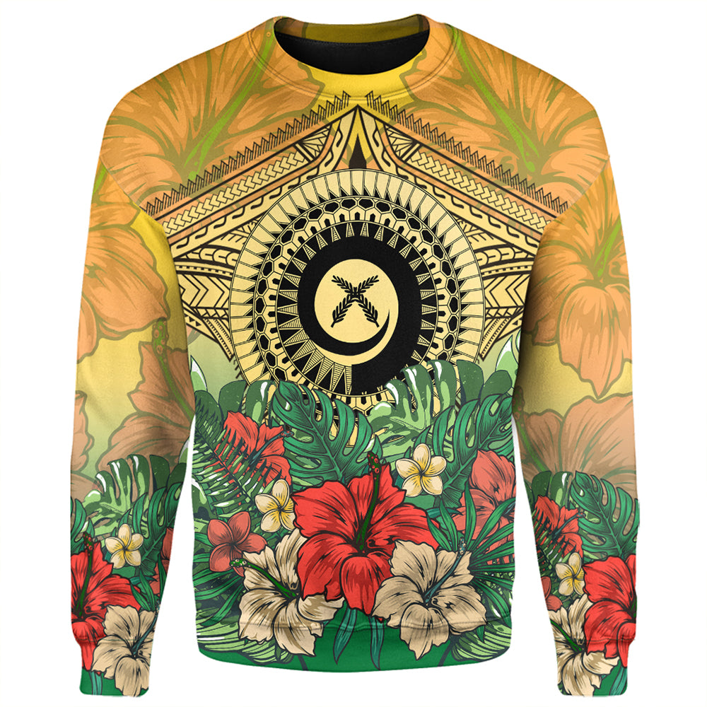 Vanuatu Polynesian Hibiscus Sweatshirt LT10 - Polynesian Pride