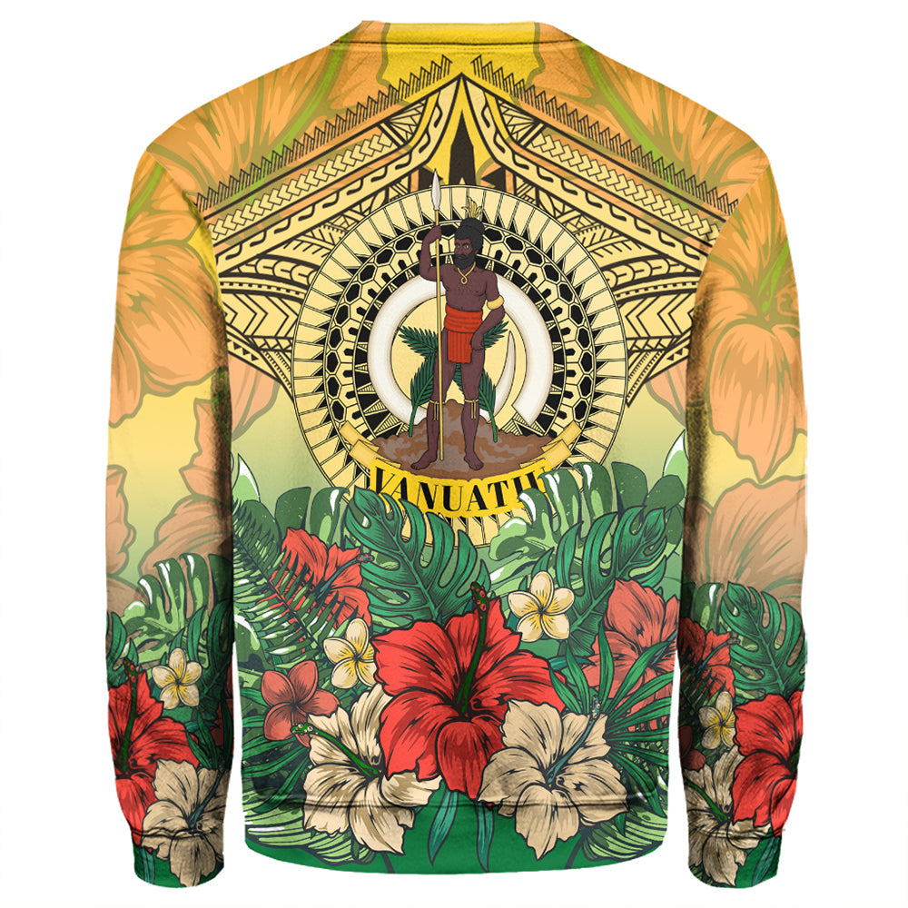 Vanuatu Polynesian Hibiscus Sweatshirt LT10 - Polynesian Pride