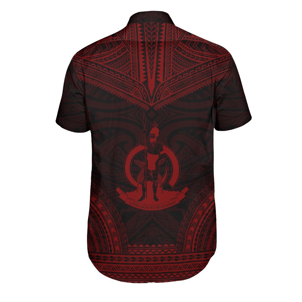 Vanuatu Polynesian Chief Shirt - Red Version - Polynesian Pride
