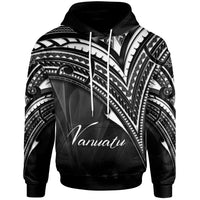 Vanuatu Hoodie Cross Style Unisex Black - Polynesian Pride