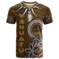 Vanuatu T Shirt Polynesian Boar Tusk Unisex Brown - Polynesian Pride