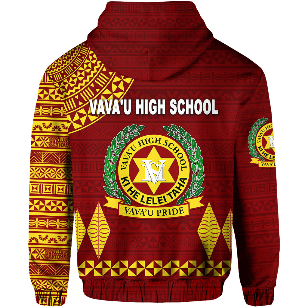 Tonga Vavau High School Zip Hoodie Simple Style Maroon LT8 - Polynesian Pride