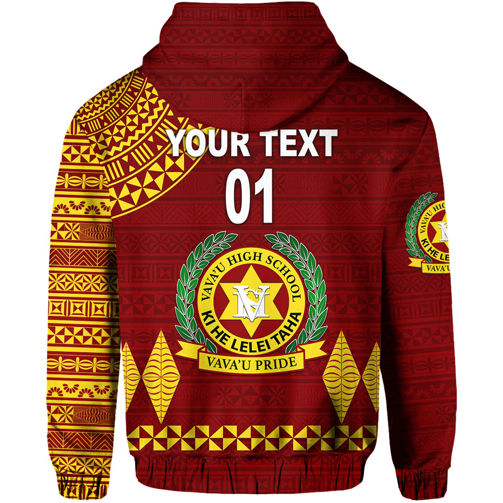 (VAVAU LAHI) Tonga Vavau High School Hoodie Simple Style Maroon LT8 - Polynesian Pride