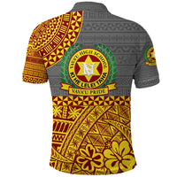 Tonga Vavau High School Polo Shirt Kupesi Vibes Grey LT8 - Polynesian Pride