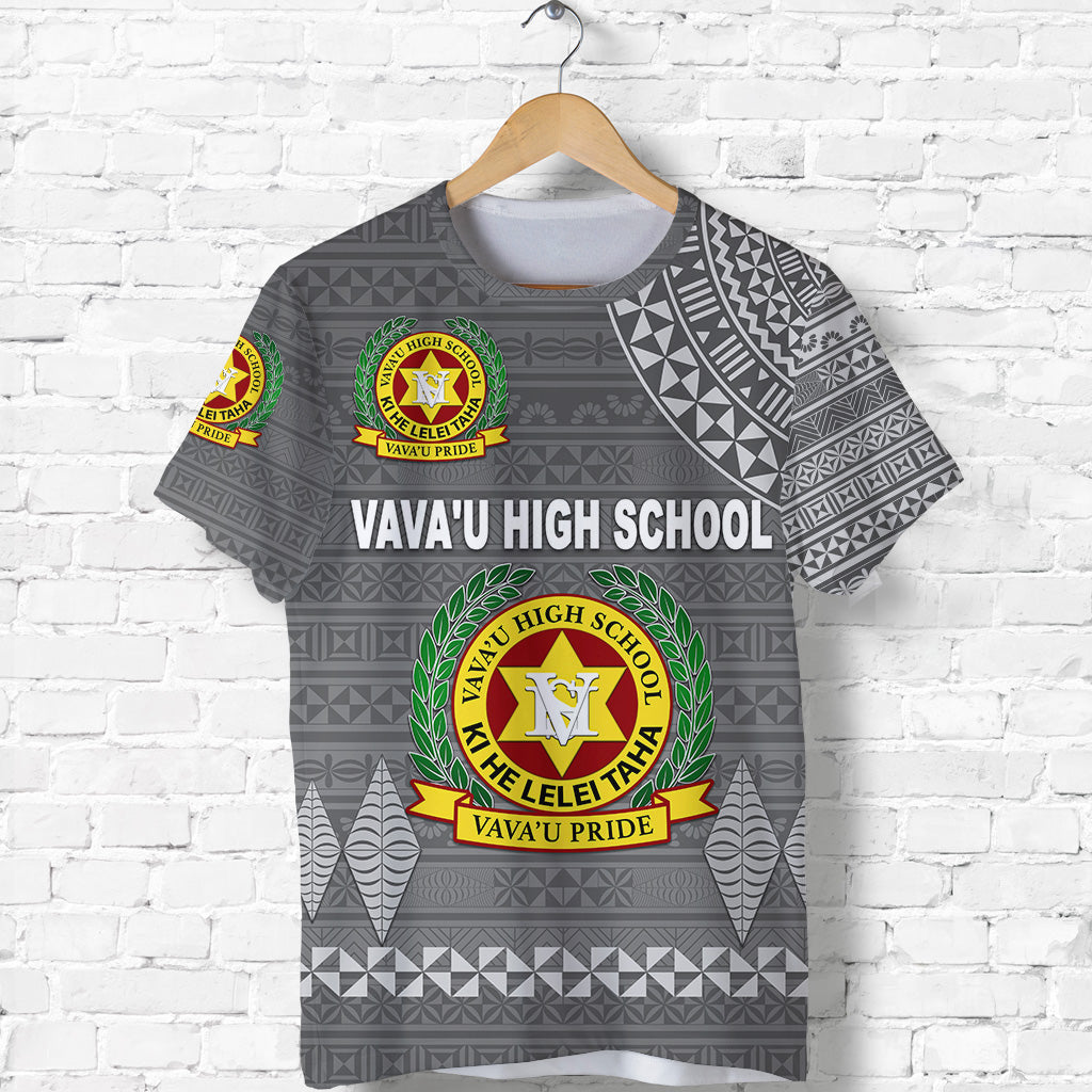Tonga Vavau High School T Shirt Simple Style Full Grey LT8 - Polynesian Pride