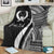 Pohnpei Custom Personalised Premium Blanket - White Polynesian Tentacle Tribal Pattern - Polynesian Pride