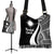 Marshall Islands Boho Handbag - White Polynesian Tentacle Tribal Pattern
