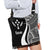 Kosrae Boho Handbag - White Polynesian Tentacle Tribal Pattern