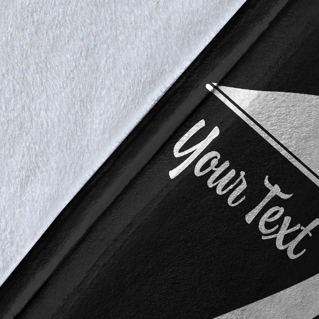 Tokelau Custom Personalised Premium Blanket - White Polynesian Tentacle Tribal Pattern - Polynesian Pride