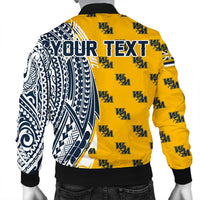 (Personalized) Hawaii Bomber Jacket - Waipahu High Tribal Kakau Bomber Jacket AH - Polynesian Pride