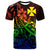 Wallis and Futuna T Shirt The Flow of Ocean Unisex Rainbow - Polynesian Pride
