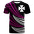 Wallis and Futuna Custom T Shirt Wave Pattern Alternating Purple Color Unisex Purple - Polynesian Pride