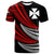 Wallis and Futuna Custom T Shirt Wave Pattern Alternating Red Color Unisex Black - Polynesian Pride