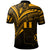 Wallis and Futuna Polo Shirt Gold Color Cross Style - Polynesian Pride