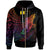 Wallis and Futuna Zip Hoodie Butterfly Polynesian Style Unisex Black - Polynesian Pride